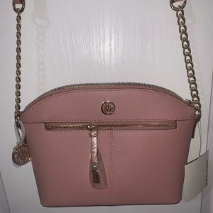 Never used pink cross body purse